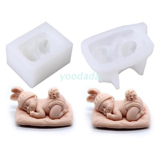 Yoo 3D - molde para dormir, silicona, Chocolate, caramelo, Fondant, hecho a mano, jabón, vela, fiesta de bebé