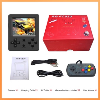 Consola de juegos portátil de 3 pulgadas Retro Mini reproductor de juegos con 520 juegos clásicos de FC pantalla a Color soporta dos jugadores grent.br