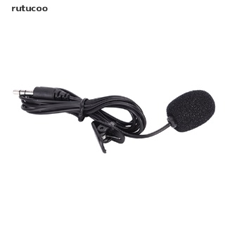 Rutucoo mini Micrófono Manos Libres De 3.5 Mm De Alta Calidad Con clip En Solapa lavalier Para pc/laptop/Negro