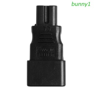 bunny1 iec 320 hervidor de agua de 3 pines c14 macho a c7 hembra convertidor de alimentación adaptador plug-socket