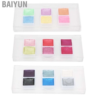 baiyun glitter acuarela pintura buena transparencia colores brillantes para acuarela graffiti