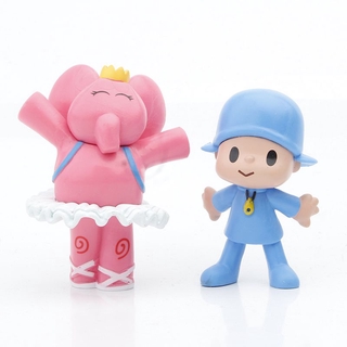 7 unids/set de dibujos animados Pocoyo Zinkia juguete figura de acción miniaturas pastel Topper niño regalo (8)