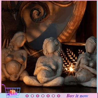 Pe decorativo nacimiento mujer estatua jardín baratijas mesa estatua apariencia sin cara para escritorio