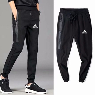 Listo STOCK adidas pantalones deportivos de los hombres Casual pantalones sueltos de viga pies todo-partido de la moda de la versión coreana pantalones de Jogging delgado delgado pantalones de senderismo (4)