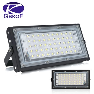 Gbkof 100W Led luz de inundación AC 220V 230V 240V al aire libre proyector foco IP65 impermeable Led lámpara de calle paisaje iluminación Led Reflector luz de fundición