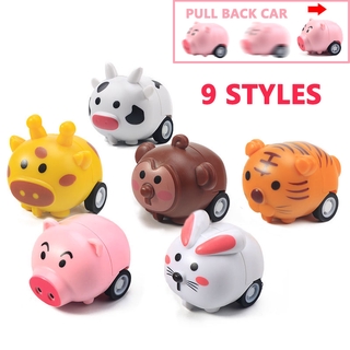 lindo animal tire hacia atrás coche tigre inercia coche juguetes para niños niñas
