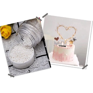 nne. 85g White Pearl Candy Sugar Edible Beads DIY Cake Ice Cream Chocolate Craft Decoration Baking Decorative Supply (3)