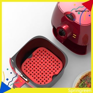 SPRIN Air Frying Liner Perforated Non-Stick Silicone Bread Pastry Steaming Basket Mat for Kitchen