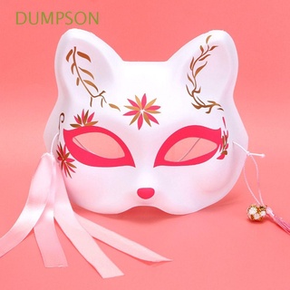 dumpson disfraz 3d protección de fiesta no tóxico decoración de halloween gato protección con borlas estilo japonés flor de cerezo disfraz festival campana unisex cosplay props