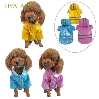 hyalacy ropa al aire libre mascota mono chaqueta transpirable con capucha perro impermeable protector solar suministros para mascotas reflectante pu/multicolor
