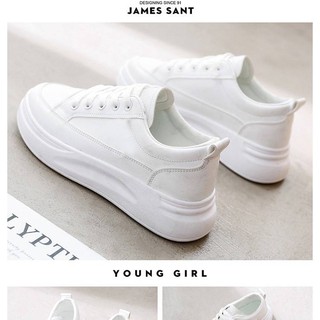 Zapatos Blancos Pequeños Mujer ins Primavera Daddy Versión Coreana Todo Combinado Moda Estudiante De Deportes Casual Zapatillas ygjyjghk (8)