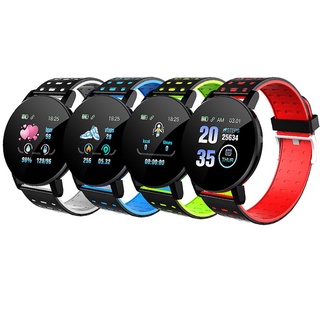 2021 nuevo reloj Inteligente 119 S Para hombres mujeres reloj Inteligente impermeable reloj Inteligente Rastreador De ejercicios presión Arterial Para Android Ios Stgerg