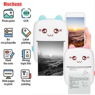 Muchuan Portable Thermal Printer Photo Picture Label Bluetooth Printer For Mobile Phone
