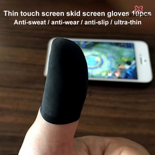 10 pcs de dedos cubierta controlador de juego para PUBG a prueba de sudor no rasguño sensible pantalla táctil Gaming Finger pulgar manga guantes