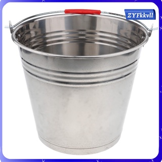 Ice Cube Tray Stainless Steel Ice Chiller Ice Bucket Ice Bucket Ice Bucket Stainless Steel Bucket With Handle, 12L, 16L, 20L