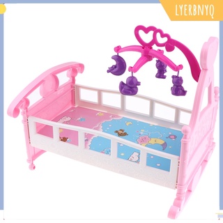 [Lyerbnyq] colorido simulación Mini bebé muñeca cama cuna Mellchan Mellchan bebé casa muebles accesorios