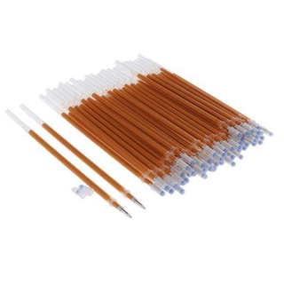 3X 50 Pcs Gold 0.7mm Gel Ink Pen Refills Drawing Painting Stationery