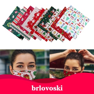 [brlovoski] Tela De algodón estampada De navidad Para retazos De Costura cuadradas paquetes De tela manualidades parches decorativos (7)