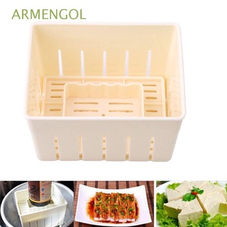 armengol diy tofu maker cocinar soja curd|prensa molde caja hacer herramientas de cocina plástico queso tela de soja prensado casero tofu prensa molde