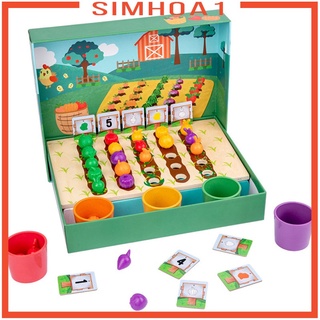 [Simhoa1] contando tazas de juguete desarrollo juguete educativo juego de granja juguetes