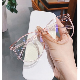 Cara redonda grande cara era delgada Anti-azul gafas marco se puede equipar con miopía femenina transparente (3)
