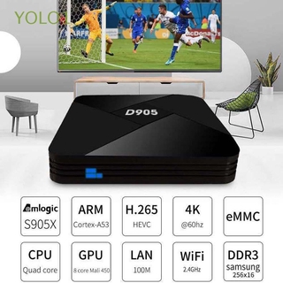 YOLO1 Soporte 3D Android Equipos De Vídeo HDMI D905 Reproductor Multimedia Caja De TV Smart Box (1)