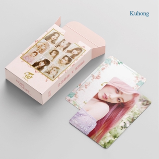 Kuhong 54 unids/set Kpop dos veces más y más álbum Crystal HD Photocard tarjeta Lomo tarjeta