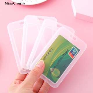 [MissCherry] 1 pieza Simple transparente plástico nombre tarjeta cubierta banco titular de la tarjeta nombre cubierta de la tarjeta