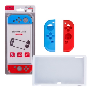 Entrega rápida para Nintendo Switch OLED funda protectora de silicona suave con ranura para tarjeta de agarre zoey01