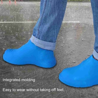 1 par de cubiertas de zapatos de lluvia impermeables de viaje al aire libre bota de lluvia antideslizante zapatos portátiles zapatos de goma reutilizable accesorios s5m4 (3)