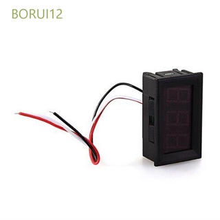 Borui12 3 cables Diy batería Dc 0-30 V Mini Display de automóvil Medidor automático Voltímetro probador/multifuncional
