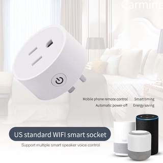 Carmine 90-250V Wifi Smart Socket Smart temporizador enchufe de ee.uu. Control de voz dohome APP trabajo con Siri Alexa Google Assisitant 10A Wifi Outlet