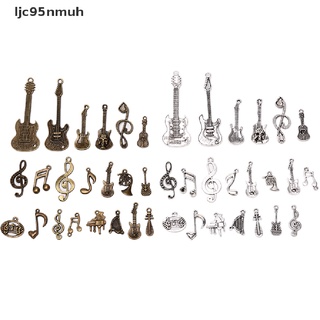 CHARMS ljc95nmuh 21 unids/set vintage aleación guitarra musical nota encantos colgante diy joyería hallazgos venta caliente
