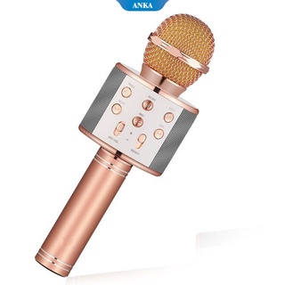 Altavoz inalámbrico original del karaoke del micrófono del micrófono del bluetooth 858 con la luz