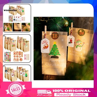 Wankulin portátil bolsa de galletas golosinas dulces DIY bolsa bolsas ampliamente aplicadas para navidad