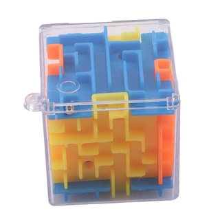 3D cubo rompecabezas laberinto juguete mano juego caso caja divertido cerebro juego desafío Fidget juguetes (4)