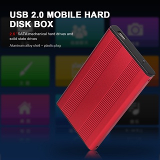 ergu 2.5 pulgadas hdd caso usb2.0 sata externo móvil disco duro caja caja