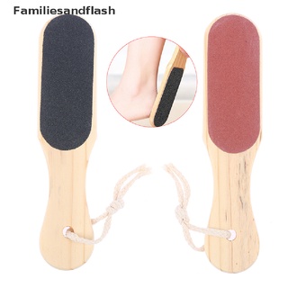 Fw++ doble cara de madera archivo de pie raspado pedicura herramientas de piel muerta removedor de callos