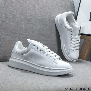 alexander mcqueen zapatos de plataforma con suela más gruesa y zapatos blancos altos artículo no. 00002_100 mq