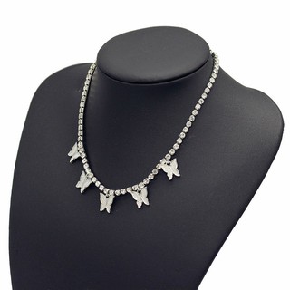 Colgante / collar de mariposa de diamantes de imitación europeos y americanos mujeres (3)