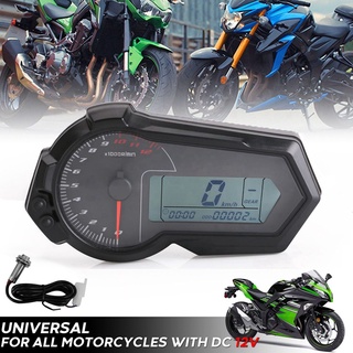 para 2,4 cilindros de motocicleta universal odómetro tacómetro lcd digital velocímetro odómetro para bmw kawasaki ktm honda