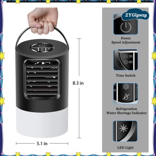 mini aire acondicionado ventilador enfriador de aire silencioso para dormitorio humidificador purificador de agua de refrigeración ventilador enchufe de la ue