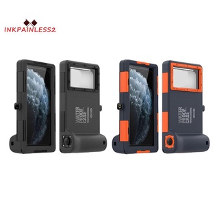 Shellboxs cubierta protectora Universal para teléfono móvil cámara de teléfono móvil+protector de cámara subacuática (negro)