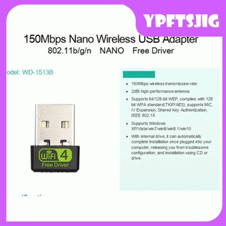 150Mbps 2.4GHz 802.11 b/g/n LAN Internet USB WiFi Wlan adaptador de red