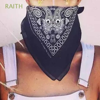 RAITH Men Handkerchief 55cm*55cm Square Scarf Bandana Women Paisley Head Wrap Cotton Hip Hop Neck Wrist Band Scarves/Multicolor
