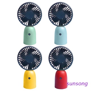 sunsong portátil mini ventilador 3 engranajes ajustable silencioso ventilador de escritorio enfriador de aire usb carga
