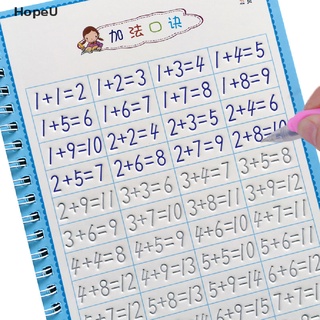 [HopeU] 4libros números de aprendizaje cartas escritura práctica libro de arte niños Copybook con bolígrafo venta caliente