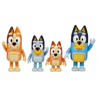 Dove_4 unids/Set juguetes divertidos de dibujos animados lindo portátil de bluey amigos de la familia juguetes para niños (7)