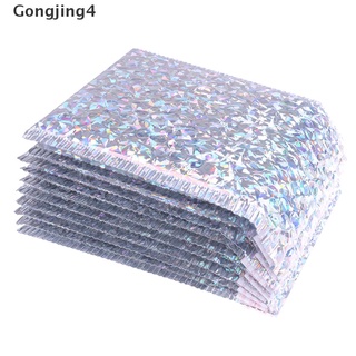 Gongjing4 10 bolsas de plata láser con relleno de burbujas sobres de burbujas bolsa de correo de burbujas MY