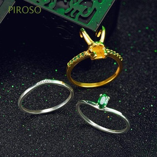piroso personalidad estilo coreano anillo vintage película accesorios hombres anillo de dedo creativo tres en uno encanto regalo retro unisex cristal rocky loki casco